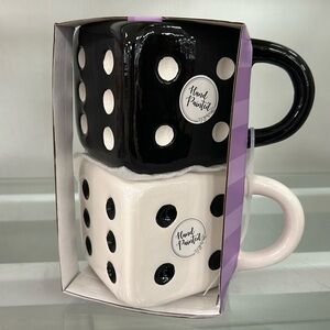 Dice set of 2 coffee mugs Las Vegas mug set